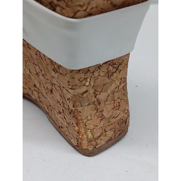 Jessica Simpson womens white summer wedges shoes knotted 8.5 - Picture 11 of 11